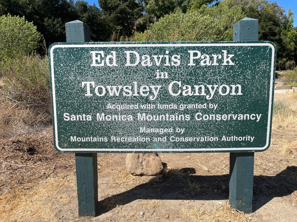 Hiking at Towsley canyon