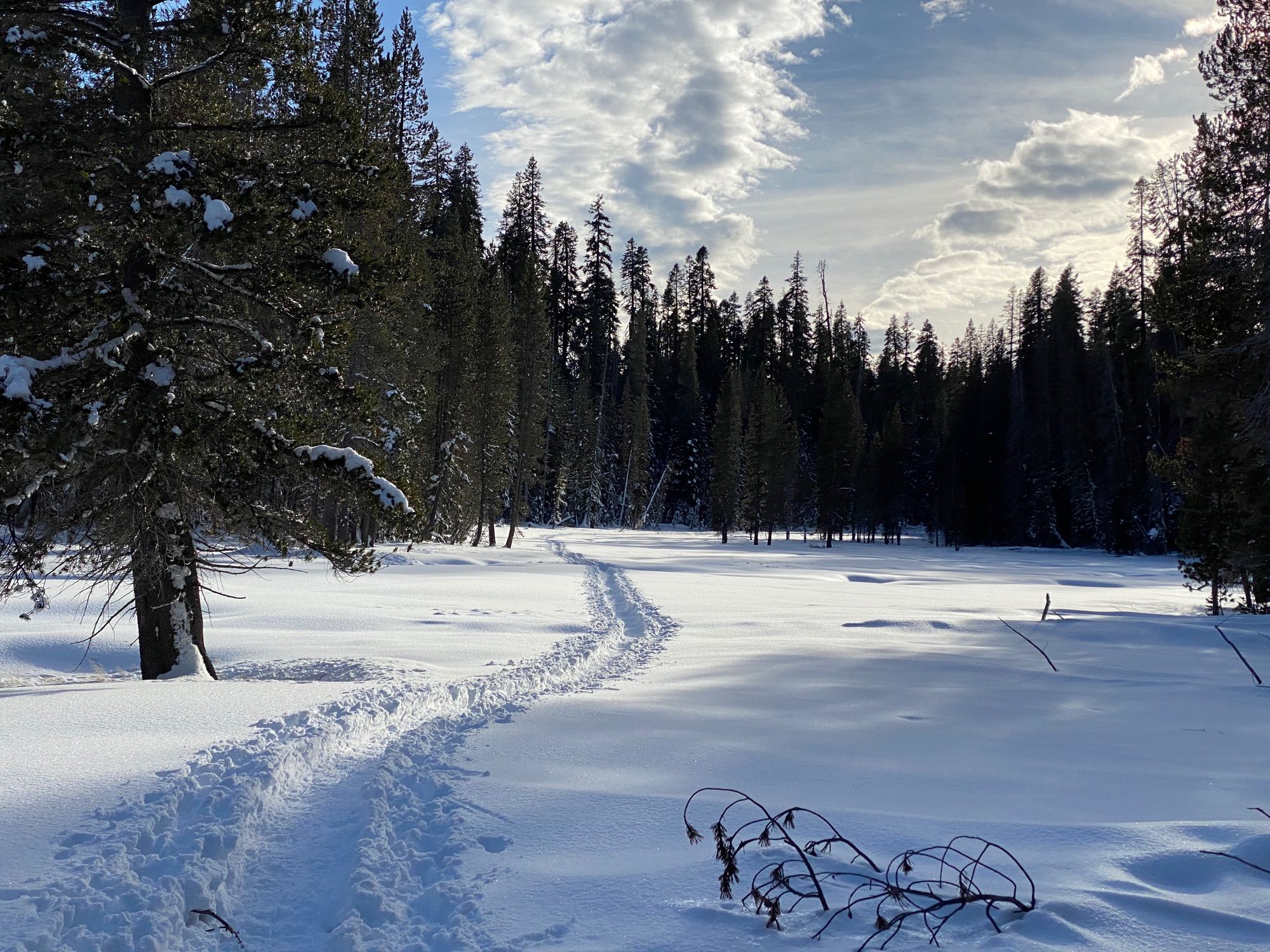 Snowshoeing to Dewey Point w/ Lauren