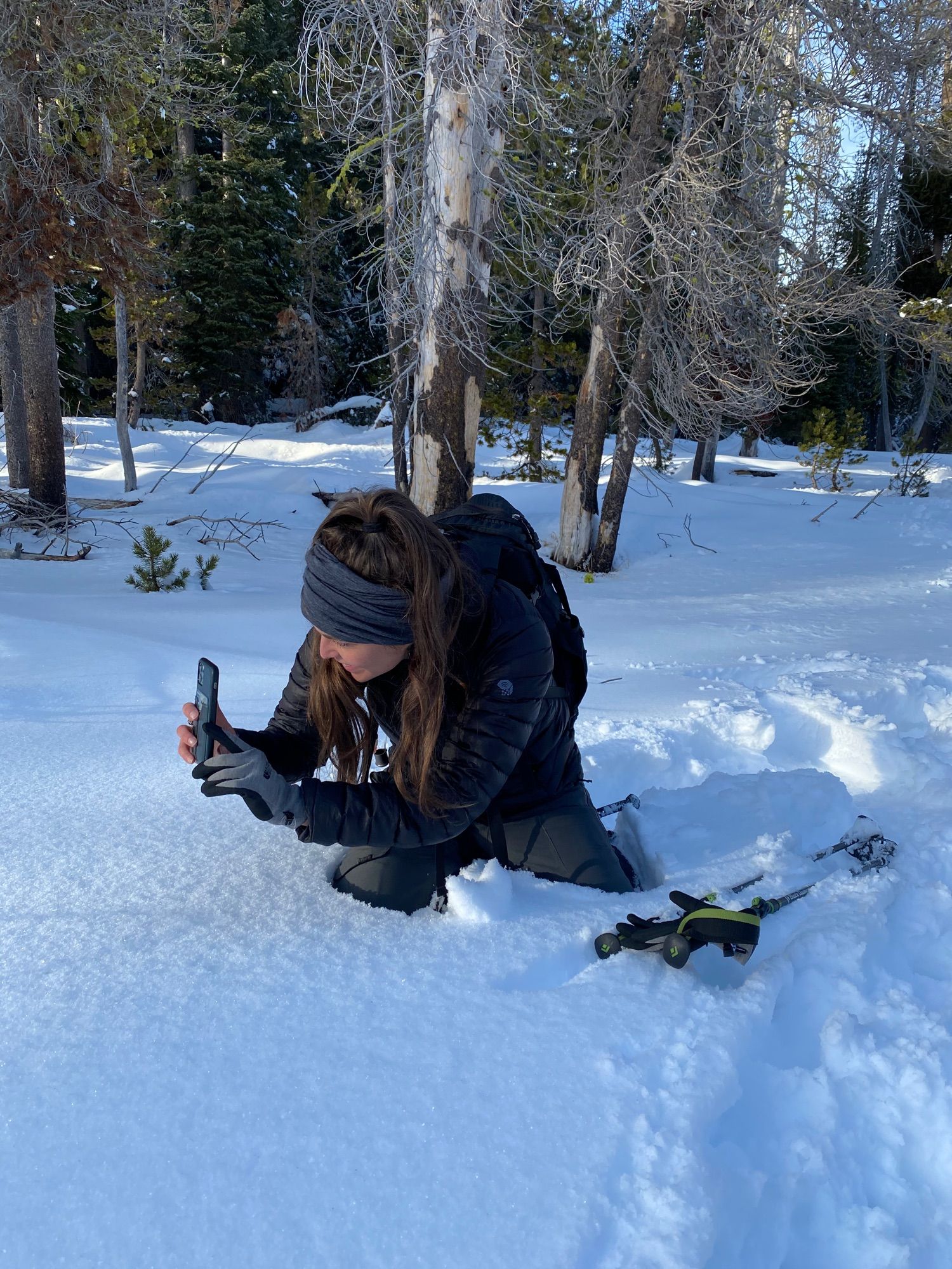 Snowshoeing to Dewey Point w/ Lauren