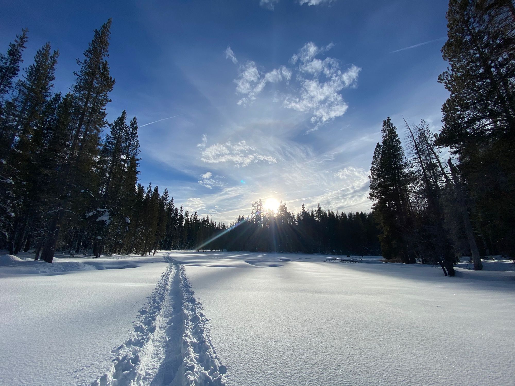 Snowshoeing to Dewey Point w/ Lauren