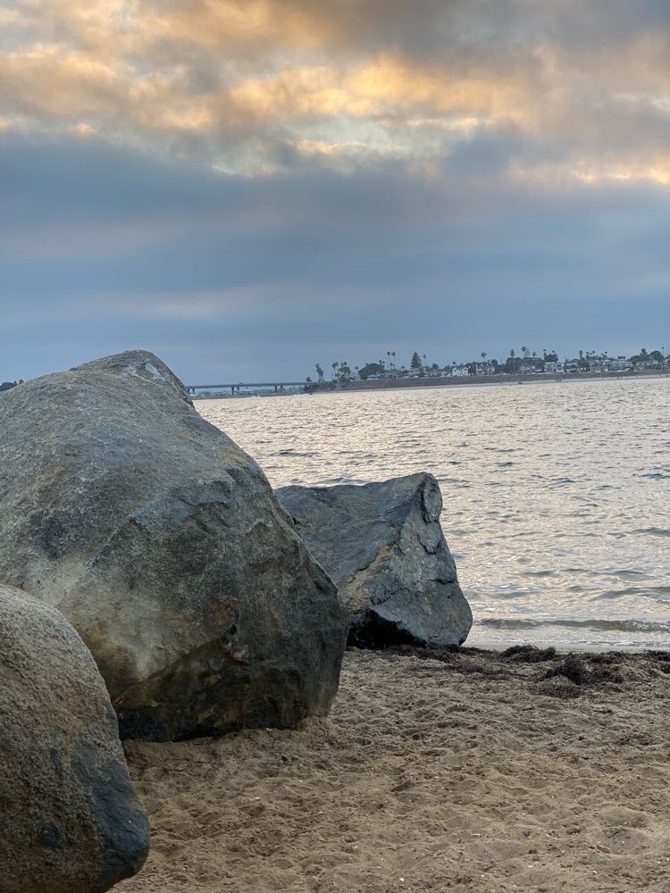 Beach walk with Capo