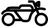 Icon of a motorcycle